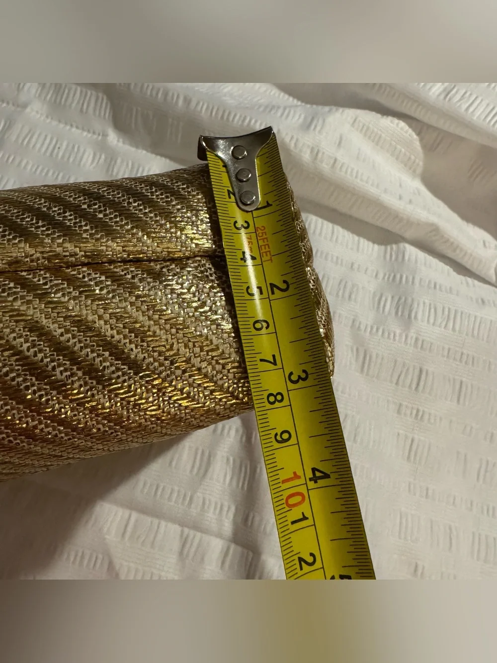 Vince Camuto Gold Metallic Makeup Pouch Clutch Bag NWT Starfish Tassel